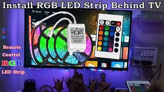 Install RGB Led Strip Behind Tv || RGB Led Strip