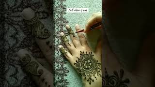 #01 Easy mehendi design🤎#trending#mehendi design