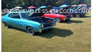 1972 Chevelle SS COLD START in 7degree f