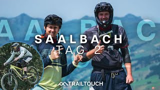 Sein ERSTER Bikepark SPRUNG! Saalbach Tag 2 | TrailTouch