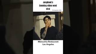 JungKook Spotted Smoking in LA (video goes Viral)! #jungkook #jk #btsarmy #shorts