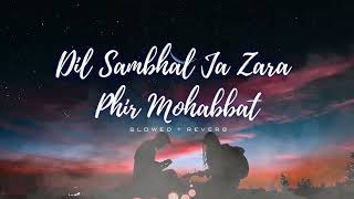 🎧Dil ❤️ Sambhal 🥰 Ja Zara Phir Mohabbat karne chala👩‍❤️‍👨 hein tu LOFI Slow 🦥 Reverb Song 🎶🎧🥰