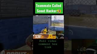 Teammate Called Scout Hacker🤣#shorts #bgmi #pubgmobile