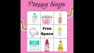 Preppy bingo!🌸 #preppyyyy #staypreppy #preppybingo