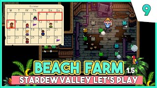 Boiler Room Complete! | Stardew Valley 1.5 Beginner's Guide LP 🐚 Beach Farm Ep.9