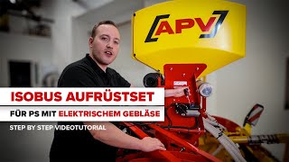 APV Videoanleitung: Isobus Aufrüstset bei Pneum. Sägerät mit elektrischem Gebläse