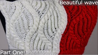 Series of Easy Knitting Pattern With Subtitles! 2 Colors, Cool View! Part 1!