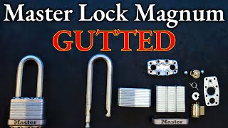 264) Master Lock Magnum M1 Picked and Gutted