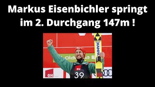 Mega!!! Markus Eisenbichler springt im 2. Durchgang bei der Skiflug Wm in Planica 247m