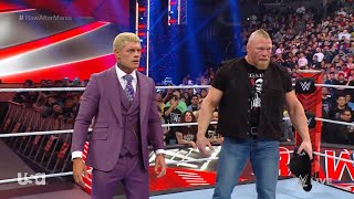 Brock Lesnar Join Cody Rhodes Against Roman Reigns WWE Raw Highlights 3rd April 2023 HD