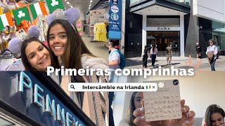 Vlog intercâmbio #8 | Primeira vez fazendo compras em Dublin na pennys e Zara | unbox compras