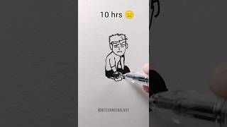 Drawing🌪️inosuke🗿in ☄️10sec😶,10min😅,10hrs🤯!#shorts #2ontrending