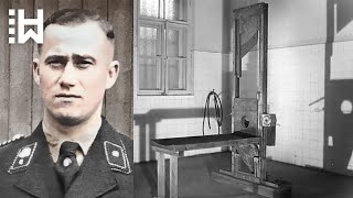 Guillotine execution of Nazi officer who beat prisoners to death & organized mass killings