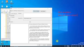 How to permanently off windows defender in windows 10