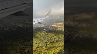 LUFTHANSA FLYING OVER GERMANY INTO FRANKFURT AIRPORT