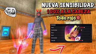 ✅SENSIBILIDAD FREE FIRE CON *SEGUIMIENTO A LA CABEZA*😱 PARA DAR TODO ROJO EN LA NUEVA ACTUALIZACIÓN