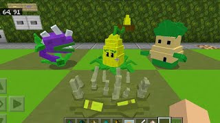 MCBE PvZ 1.5 | Kernel Pult, Spike Weed Bonk Choy , Chomper Test