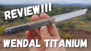 ANODIZING & REVIEW of THE TITANIUM WENDAL TANTO (Pickled Steel)