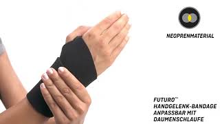 FUTURO™ 9033 Handgelenk-Bandage anpassbar mit Daumenschlaufe Verstellbar