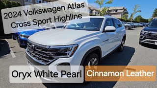 2024 Volkswagen Atlas Cross Sport Cinnamon Interior