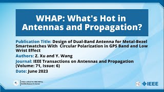 Design of Dual-Band Antenna for Metal-Bezel Smartwatches With Circular Polarization in GPS Band