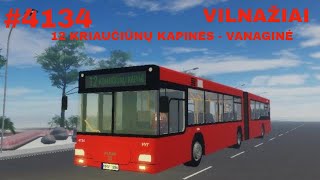 Vilnažiai, MAN A23 NG313 #4134 12 Route Kriaučiūnų kapinės - Vanaginė