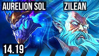 AURELION SOL vs ZILEAN (MID) | Legendary, 700+ games | EUNE Master | 14.19