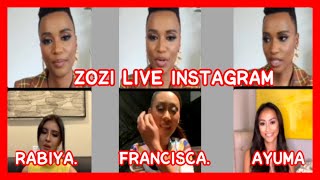 ZOZIBINI TUNZI LIVE INSTAGRAM WITH MISS UNIVERSE 2020 CONTESTANS (INDONESIA MALAYSIA PHILIPPINES)