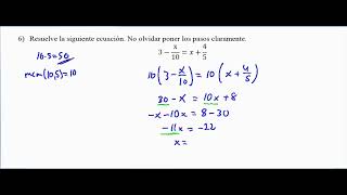 2 ESO Tema 6 Ecuaciones pregunta 6