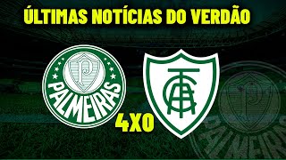 PALMEIRAS 4X0 AMERICA MG | VERDÃO ESTÁ COM UMA MÃO NA TAÇA