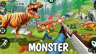 REAL DINOSAURS HUNTER GUN GAME 😱 | Hunt in thrilling adventure levels ! LEV-8