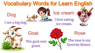 Vocabulary Words for Learn English | Daily Sentences | Learn English |  English Speaking Practice