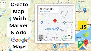 Create Map (Leaflet) With Marker & Add Google Maps Using JavaScript