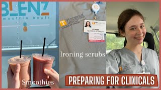 DAY IN THE LIFE OF A NURSING STUDENT | PREPARING FOR CLINICALS