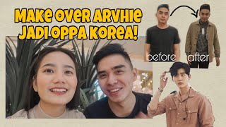 Make Over Outfit Pacar Jadi Oppa Korea🤣 | Arvhie & Jesi