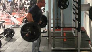 DP 90 degree strict barbell row 180kg for 35 reps (397lb)