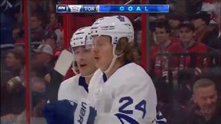 Kasperi Kapanen  9th goal of the Season! 21/11/2018 (Toronto Maple Leafs at Carolina Hurricanes)