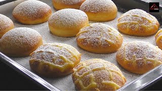 Baked Donuts with Custard Filling