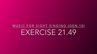 Exercise 21.49 - Music for Sight Singing