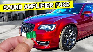 CHRYSLER 300 SOUND AMPLIFIER FUSE LOCATION REPLACEMENT