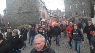 17 Décembre Saint Brieuc Arrivée du cortège en centre ville