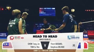 Thom GICQUEL/Delphine DELRUE vs CHEN Tang Jie/ TOH Ee Wei | China Open 2023