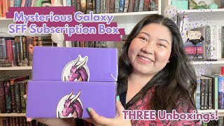 THREE unboxings in one video! Mysterious Galaxy SFF Subscription boxes