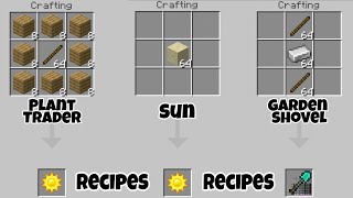 MCPE PvZ 1.9 | Item Recipes