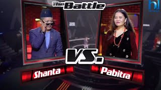 Mathi hai paryo | Shanta Rai Vs Pabitra Gurung Battle Round Performance | voice of nepal season 4