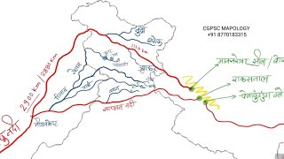 indus river system - सिंधु नदी एवं उसकी सहायक नदियां / CGPSC/ CG Vyapam SSC, Railway