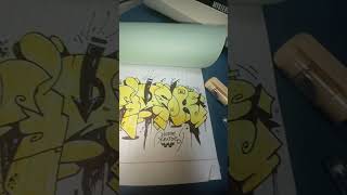 🔥👑 GRAFFITI NLOEK YELLOW STYLE 👑🔥 #music #rap #beats #graffiti #nloek #graffitiart #теггинг #tagging