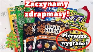 Zdrapmasy Lotto 🎄 Odcinek 1 🎄 Potrójna wygrana i niezły początek 😍