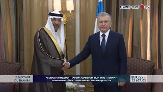 Prezident Saudiya Arabiston bilan investitsiyaviy hamkorlikni kengaytirish imkoniyatlarini qayd etdi