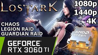 Lost Ark - RTX 3060 Ti + Ryzen 5 7600 - 1080p/1440p/4K - Gameplay Benchmark